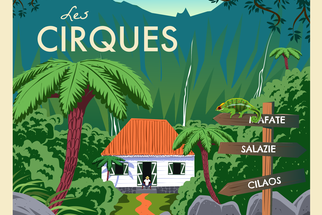 la côte est de la réunion cirque de salazie